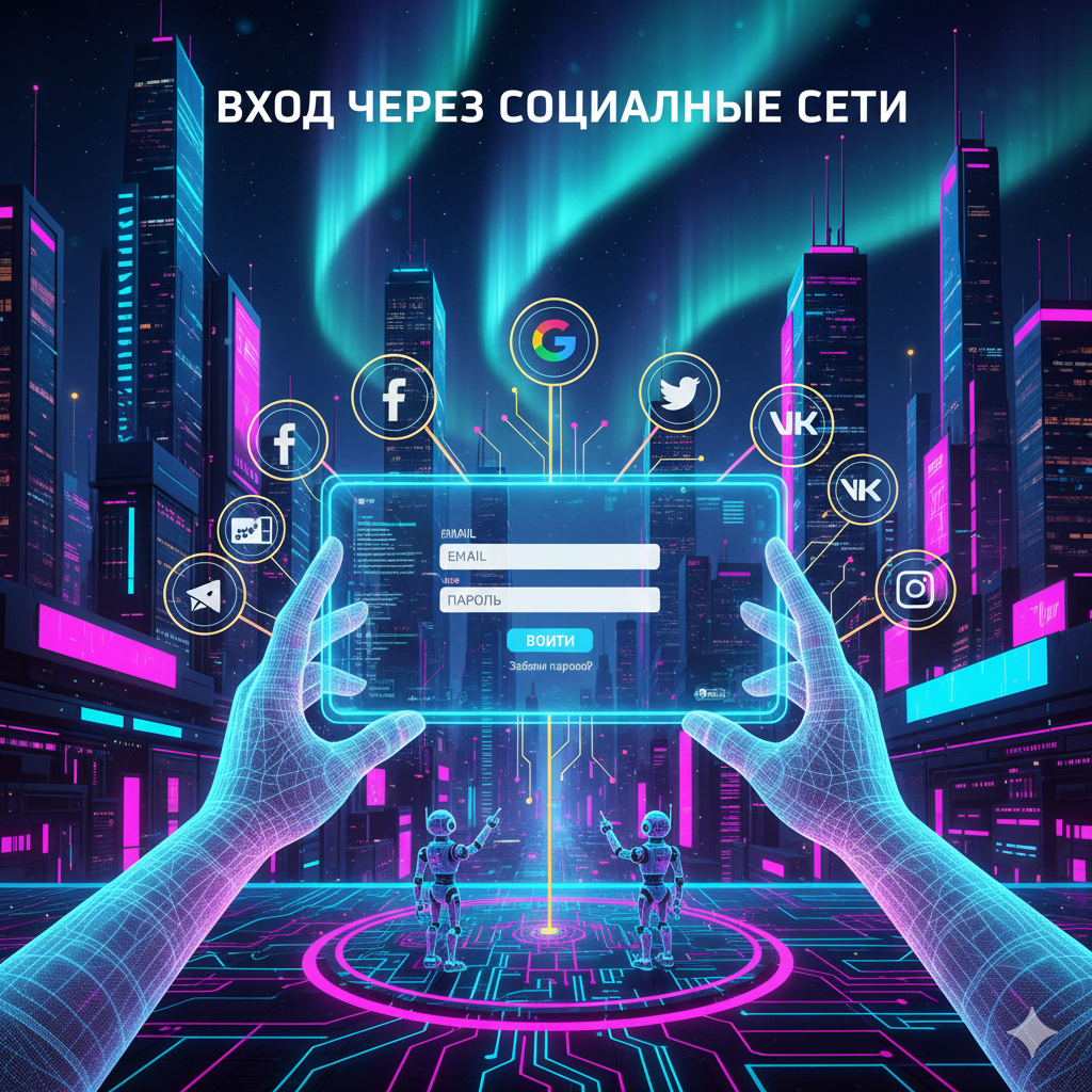 Вход через социальные сети